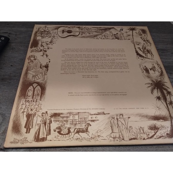 Christmas Music A Singer Christmas for the Family Vintage 1963 Vinyl Record - Picture 5 of 5